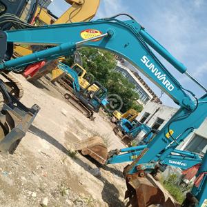 Maquinaria de movimiento de tierra SWE80E usada, miniexcavadora de orugas de 8 toneladas en stock a la venta - Product Image 6