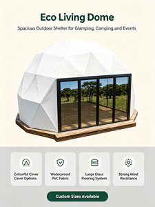 Tente dôme géodésique de luxe transparente en PVC de 6m, 7m, 8m, sur mesure, grande tente dôme de luxe pour camping, fêtes et événements - Product Image 5