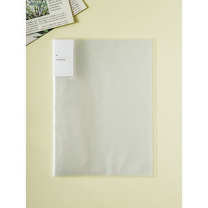 Logo personalizzato trasparente adesivo PVC raccoglitore ad anello A4/A5 organizzatore di File e sacchetto per documenti con 10 fogli chiari modello di cartella - Product Image 1