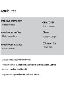 Café aux champignons Arabica de haute qualité, saveur intense, OEM et ODM, avec étiquette privée - Product Image 5