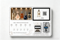 Distributeur automatique de parfum mural intelligent à écran tactile avec code QR, équipement de distribution de parfum à chaud