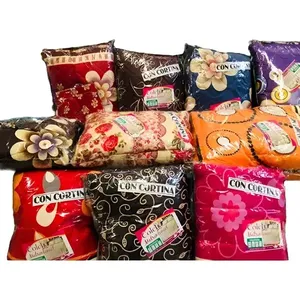 Juego de Edredón Con Cortina, Tamaño King, 5 Piezas, Diseño Floral, Microfibra, Estilo Clásico, Ropa de Cama para el Hogar, Uso en Todas las Estaciones - Product Image 1