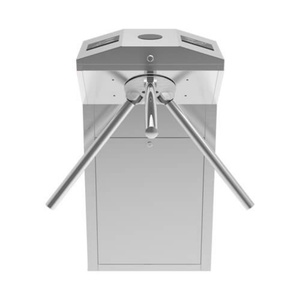 Durable 304 #   Tourniquets en acier inoxydable avec bras abattant, barrière RFID, système de contrôle d'accès par tourniquet trépied (TR120) - Product Image 4