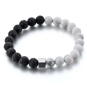 Trendy Handmade <b>Healing</b> Hematite Bead <b>Bracelet</b> for Unisex Cheap Energy Ball Pattern Stone Jewelry for Fashion Beaded <b>Bracelets</b> - Product Image 6