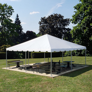 Tenda Marquee Impermeabile con Pali in Alluminio 10x20ft 20x20ft per Eventi all'Aperto, Matrimoni, Fiere e Mostre in PVC - Product Image 1