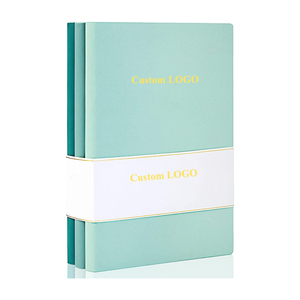 Paket Jurnal Sampul Lunak Perlengkapan Kantor, Desain Fashion, Logo Custom, Kulit PU, Notebook A5, Jilid Jahit, Hadiah - Product Image 1