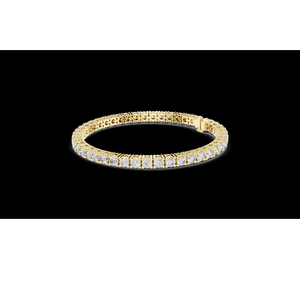 Brazalete de Tenis Clásico con Diamantes Cultivados en Laboratorio, en Oro de 14K o 18K, Joyería Fina Elegante y de Lujo para Mujer, Estilo Diario - Product Image 1