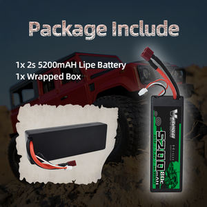 Bateria LiPo VSVAW 2S 7.4V 5200mAh 80C EC5/XT60/T Plug Peças RC Hardcase Lipo 2S para Aeronaves Carros RC Veículos Caminhões Tanques Barcos - Product Image 6