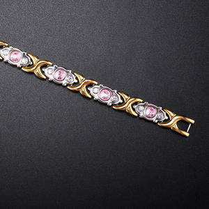 2022 <span class=keywords><strong>ematite</strong></span> stone Power bracciale rosa cristallo X ioni in acciaio inossidabile braccialetti all'ingrosso - Product Image 4