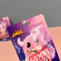 Sachet à trois soudures imprimé numériquement sans plaque cylindrique pour aliments pour animaux de compagnie et bonbons gélifiés |   Résistant à l'humidité, qualité alimentaire |   Quantité minimale de commande