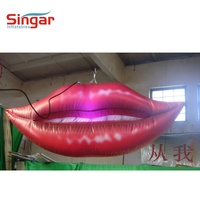 Modèle de bouche gonflable géante Décoration