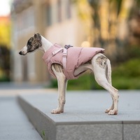 Veste d'hiver imperméable pour chien avec harnais, vêtements rembourrés réfléchissants pour animaux de compagnie, gilet chaud pour l'extérieur pour Labrador Shiba Inu B2B