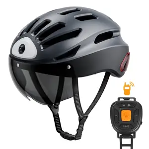 Le tendenze Relee hanno migliorato la sicurezza e la connettività BT casco Smart Bike con fotocamera integrata e luci LED ricaricabili USB