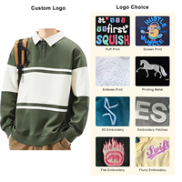 Vente en gros de sweat-shirts vintage à col rabattu pour hommes, sweat-shirts amples et décontractés en jersey 100% coton, séchage rapide