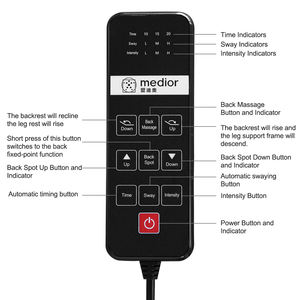 <span class=keywords><strong>Canapé</strong></span> de massage en cuir véritable, <span class=keywords><strong>canapé</strong></span> <span class=keywords><strong>électrique</strong></span> réglable, <span class=keywords><strong>canapé</strong></span> multifonctionnel pour home cinéma, massage corporel complet, zéro espacement mural - Product Image 6