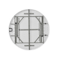 Mesa Plegable Multifuncional de Plástico de Alta Densidad (Polietileno) para Exteriores, Diámetro 1.2/1.5/1.8M, Ideal para Fiestas y Bodas, Venta al Por Mayor