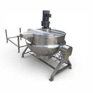 Marmite électrique commerciale à vapeur double, inclinable, à double enveloppe, de 50 à 500 L (60 gallons), pour la cuisine et la préparation de crèmes - Product Image 1