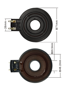 Hi-320 electroacoustic máy tính âm thanh phụ kiện 2025 bằng giọng nói cuộn dây báo động loa âm thanh nén điều khiển thành phần đơn vị - Product Image 5