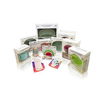 Boîte en papier pliable de qualité alimentaire avec logo personnalisé, boîte d'emballage cadeau pour sucette, bavoir pour bébé