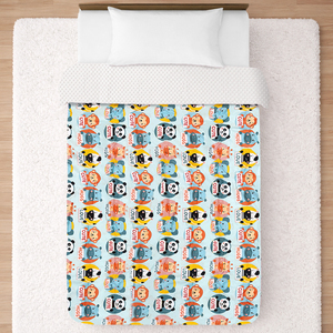 Edredón Relajante para Bebé con Diseño de Zoológico, Tres Capas, Grueso, Sensorial, con Puntos Minky, Suave, Ropa de Cama Infantil, Certificación GRS OEKO TEX, SKU de Fábrica - Product Image 6