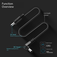 Kabel Daya DC Tipe-C Cantell CA-DC534 untuk Pedal Efek Gitar Listrik Printer Scanner Power Bank-Universal Multi-Channel Fast