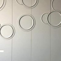 Panneaux Muraux 3D Art Relief en PVC pour Décoration Intérieure de Luxe, Finition Murale Personnalisée pour Salon TV ou Chambre à Coucher