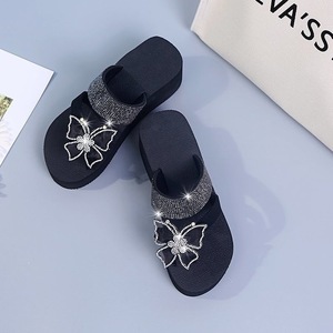 <span class=keywords><strong>Sandales</strong></span> compensées à clipser pour <span class=keywords><strong>femme</strong></span>, nouveauté été, avec strass et motif papillon, pour l'extérieur et le quotidien - Product Image 4