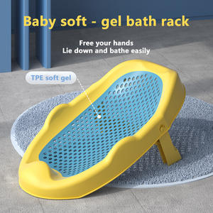 Ensemble de <span class=keywords><strong>baignoire</strong></span> pour bébé pliable en plastique autoportante <span class=keywords><strong>avec</strong></span> <span class=keywords><strong>filet</strong></span> de bain et support de bain pour bébé - Product Image 2