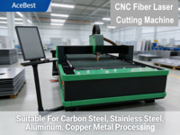 Mesin Pemotong Laser Serat CNC 1530 Presisi Tinggi Kontrol Otomatis Cypcut Peralatan Pemotong Logam Aluminium Baja Tahan Karat