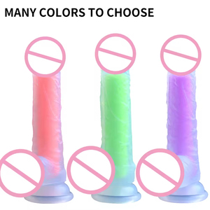 Wholesale Waterproof Soft Multi-Color Medical Silicone Artificial Penis <b>Dildos</b> for Women Huge Realistic Crystal <b>Dildo</b> - Product Image 5