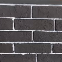 Panneaux muraux en mousse de brique Pu Décoration extérieure Victoria Blanc Gris 3D Polyuréthane Pierre artificielle Pu pour revêtement mural