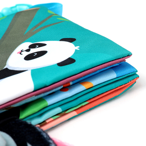 Giocattoli per libri per bambini OEM, libri ad alto contrasto Touch and Feel libri di stoffa stropicciati giocattoli morbidi regalo per bambini educativi precoci - Product Image 3