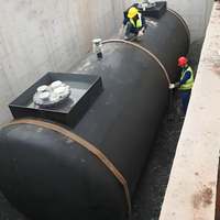 Réservoir de carburant souterrain pour station-service, réservoir de stockage de diesel et d'essence à double paroi, prix