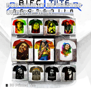 T-shirt décontracté imprimé Hip Hop 3D Pop drôle musique Rock Bob Marley motif <span class=keywords><strong>grande</strong></span> taille vêtements pour hommes femmes en Polyester/coton - Product Image 2