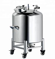 Réservoir de stockage d'huile d'olive en acier inoxydable du fabricant 500L-1000L Top Open sans bactéries pour usage domestique Fermes Restaurants Pompe d'occasion