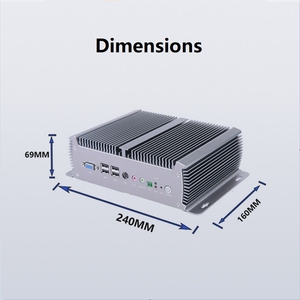 Evuc Nieuwe Goedkope Fanless Mini Industriële Pc Intel Quadcore J1900 <span class=keywords><strong>Ddr3</strong></span> 4Gb Ram Ssd 128Gb Win7/10 Voorraad Embedded Box Computer - Product Image 5