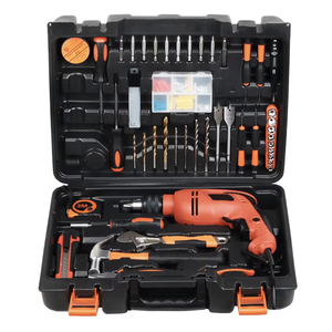 110 Pc Electric Drill <b>Tool</b> <b>Set</b> With Impact Drill And Wrenches For Home Maintenance - Product Image 1