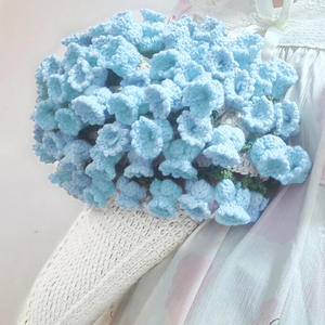 Manta de Ganchillo Hecha a Mano para Mujer, 80 cm, para el Hogar, Invierno, con Diseño Floral de Rosas, para Oficina, Siesta, Sofá, Chal, Poncho - Product Image 5