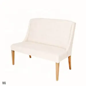 Modern simple style furniture living room leisure chair solid wood stool legs two seater chair