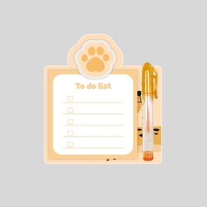 Mini <span class=keywords><strong>appunti</strong></span> in acrilico portatile e resistente con un grazioso Design animale da fare e una penna Gel colorata <span class=keywords><strong>per</strong></span> uso scolastico a casa <span class=keywords><strong>per</strong></span> bambini