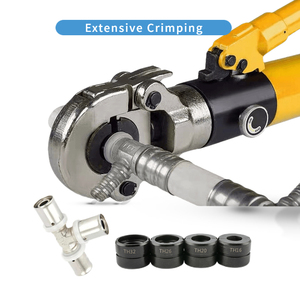 Pressa Idraulica Portatile per Tubi in Rame PEX, Macchina per Crimpatura ad Alta Pressione con Matrici in Acciaio <span class=keywords><strong>U</strong></span> <span class=keywords><strong>V</strong></span> <span class=keywords><strong>M</strong></span> VAU VUS 1 per Raccordi HVAC - Product Image 3
