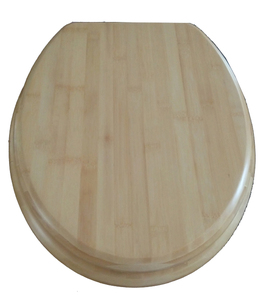 Couvre-siège de toilette en bambou avec charnières en acier inoxydable, siège de toilette en <span class=keywords><strong>bois</strong></span> allongé au design moderne, fermeture douce, certifié FSC - Product Image 4