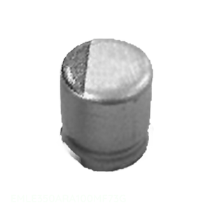 ตัวเก็บประจุแบบติดผิวหน้า (Surface Mount Capacitor) รุ่น EMLE350ARA100MF73G ยี่ห้อ Manufacturer Channel ความจุ 10uF 20% 35V ชนิดอลูมิเนียม (CAP ALUM) ขนาด 10 ยูเอฟ - Product Image 1