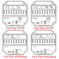 Contrôleurs WiFi pour unités de ventilation à air conditionné intelligentes Tuya Zigbee, conçus pour les systèmes HVAC à 2 ou 4 tuyaux
