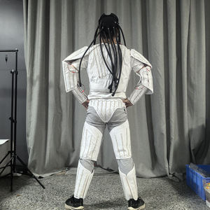 Glowing <b>Performance</b> Costume White Light Flashing Suit Unisex Stage <b>Wear</b> - Product Image 4