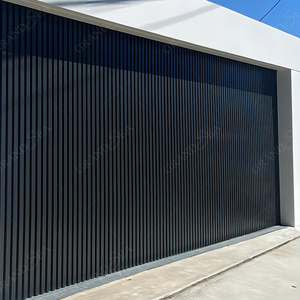 Grandsea Hot Bán Nhôm Nướng Tự Động Khu Dân Cư Gỗ Cái Nhìn Cách Điện Hoàn Thành Bề Mặt Thực Tế Biệt Thự Cổng Nhà Để Xe - Product Image 2