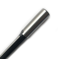 Mata Bor Router Ujung Karbida 1/2" Shank 12.7mm Lurus 2 Mata Pisau untuk Pemotong Kayu Mesin CNC Alat Pemangkas