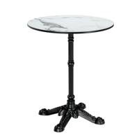 Table à manger en métal pliable en fonte naturelle personnalisée de haute qualité moderne et luxueuse en vente chaude pour hôtel restaurant usage domestique