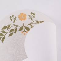 Set de table vintage français à fleurs 38 cm, tapis de table décoratif antidérapant pour table à manger