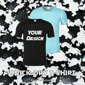 Vente en gros de t-shirts à manches courtes pour hommes, 100% polyester, écologiques, à séchage rapide, design uni, pour marathon, course à pied, sports de plein air, imprimés - Product Image 2